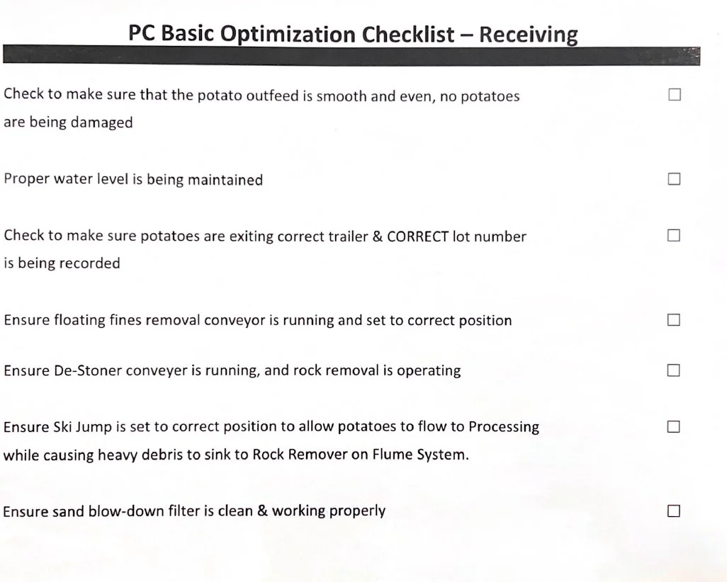 Optimization Checklist Project Image